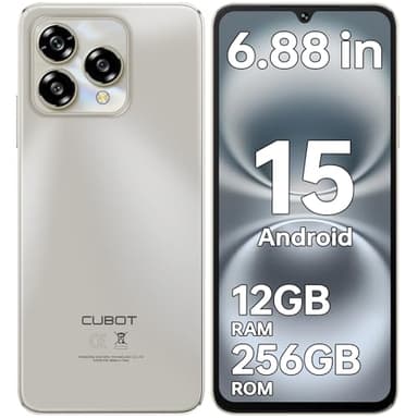 CUBOT A40 Smartphone Android 15, 6.88" 120Hz Telefono Cellulare, 12GB+256GB/1TB Cellulari e Smartphone, 48MP+16MP Telefoni, 5100mAh Batteria, 4G Dual SIM/NFC/Face ID/OTG/GPS/Doppio Altoparlante