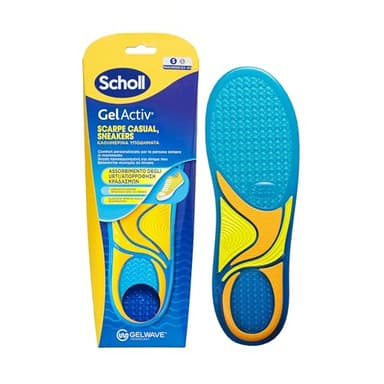Dr. Scholl's Solette GelActiv Scarpe Casual e Sneakers, Solette in Memory Foam con Tecnologia GelWave Ammortizzante, Comfort per Piedi Comodi Tutto il Giorno, Taglia 35.5-40.5, Ritagliabili