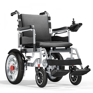 Homyking Sedia a Rotelle Pieghevole, Leggero Sedia a Rotelle Elettrica, Monopattini Elettrici, Carrozzina Per Disabili, Scooter Elettrico Adulti Senza Patente, Motore di 500W