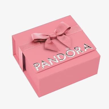PANDORA Confezione regalo rosa tartan da donna (124 x 116 x 55 mm) per occasioni speciali