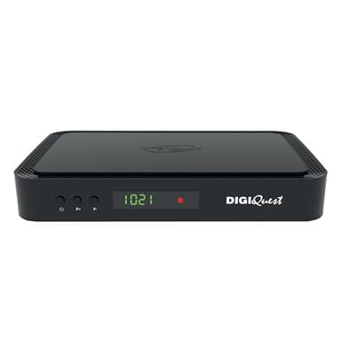 DIGIQUEST Decoder tivùsat COMBO 4K Q90 | Ricevitore satellitare HbbTV, doppio tuner | Videoregistratore e Timeshift | Mediaplayer, Telecomando 2 in 1 | Smartcard tivùsat inclusa | Nero