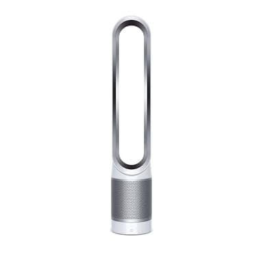Dyson Pure Cool TP00 – Purificatore e ventilatore a torre senza pale, 10 velocità, 434 L/s, filtro HEPA 360°, cattura il 99,95% delle particelle, Bianco/Argento