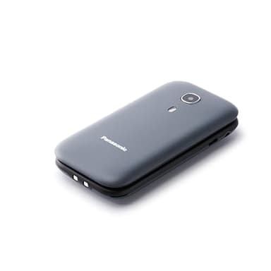 Panasonic KX-TU400EXG Cellulare Base per Bambini e Anziani – Sbloccato Senza SIM, Tasti Facili, SOS Emergenza, Telefono a Conchiglia Resistente, Batteria Lunga Durata, Grigio