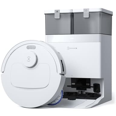 ECOVACS DEEBOT T30C OMNI Robot Aspirapolvere Lavapavimenti, 20000 Pa, ZeroTangle 3.0, Tecnologia TruEdge 2.0, Sistema di Lavaggio OZMO TURBO 2.0, Stazione All-in-one Migliorata, Bianco