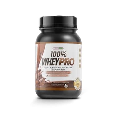 Farma Fusion Proteine del Siero del Latte con Collagene e Magnesio | 43 Grammi di Proteine pure per dose | Aumenta la massa muscolare | Protegge e lubrifica le articolazioni | 1000 g Cioccolato