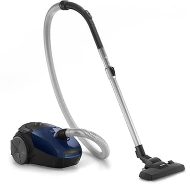 PHILIPS FC8240 / 09 Aspirapolvere con sacco PowerGo - 900W - Filtro anallergico - Cavo 9 m - 77 Db-blu navy