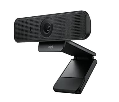 Logitech C925-E Business Webcam, Videochiamata HD 1080p/30fps, Correzione Luce, Autofocus, Audio Chiaro, Privacy Shade, Funziona Con Skype Business, WebEx, Lync, Cisco, PC/Mac/Laptop/Macbook - Nero