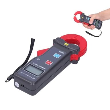 Pinza Amperometrica AC 0mA-600A, Pinza di Corrente di Dispersione, Pinze per corrente rampicante, Tester Digitale Portatile per Correnti di dispersione ad Alta precisione con Comunicazione ETCR‑6600