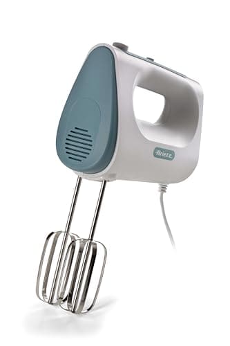 Ariete 1545 Sbattitore Breakfast, 450W, 5 velocità, Funzione turbo, 2 fruste, White & Aegean teal