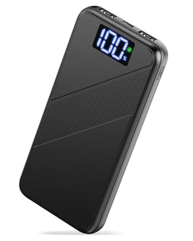 Power Bank, 10000mAh Ultra Sottile & Leggero PD 22.5W Ricarica Rapida Powerbank, USB C Caricatore Portatile Con LED Display Batteria Esterna per iPhone 16 15 14 13 12 Pro Max Samsung Xiaomi etc