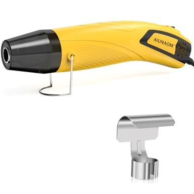 AIUNAOM Mini Pistola Termica 500W Pistola ad Aria Calda Impostazioni 2 temperature 270℃~450℃protezione da sovraccarico datto per riparazioni elettroniche, termorestringenti, asciugatura di acquerelli