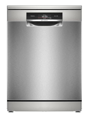 Bosch SMS8TCI04E Serie 8, Lavastoviglie da libera installazione, PerfectDry: Asciugatura impeccabile, consumi ridotti, Home Connect, Diagnostica da remoto, Cestelli Max Flex Pro, Acciaio, 60cm