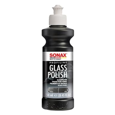 SONAX PROFILINE Lucidante vetro auto (250 ml) rimuove graffi leggeri e ossidazioni. Con ossido di cerio per superfici in vetro | Art. N. 02731410