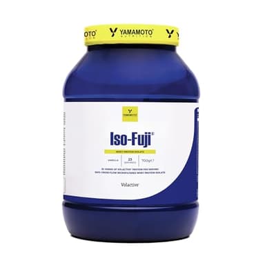 YAMAMOTO Nutrition, Iso-Fuji Volactive 700 gr, Integratore di Proteine del Siero del Latte Isolate Ultrafiltrate, Proteine in Polvere Isolate, Gusto Doppio Cioccolato