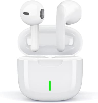 Cuffie Bluetooth, Auricolari Bluetooth 5.3 Wireless, 50 Ore Stereo HiFi Immersivo, Cuffiette In Ear con HD Cancellazione Rumore Mic, IP7 Controlli Tattili Cuffie Senza Fili per iPhone Galaxy Android