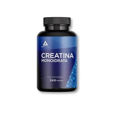 Creatina Monoidrato 240 compresse- 3000mg di Creatina Pura per dose- Creatina Vegana e Senza Glutine- Integratori Creatina Monoidrata Pura- Creatina Compresse Senza sapore- Creatina Bodyathlon