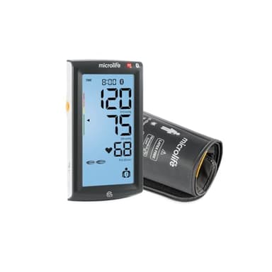 Microlife BP A7 - Sfigmomanometro touch screen con rilevamento AFIBsens, vincitore del premio per il design tedesco, approvato BIHS con MAM, PC Link per analisi dei dati, include polsino M-L (22-42 cm