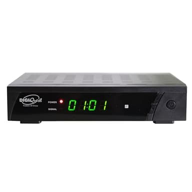 Digiquest 8010 HD DEU - Decoder satellitare Free to air DVB-S2 - funzione mediaplayer, Nero, HEVC 265 MAIN10