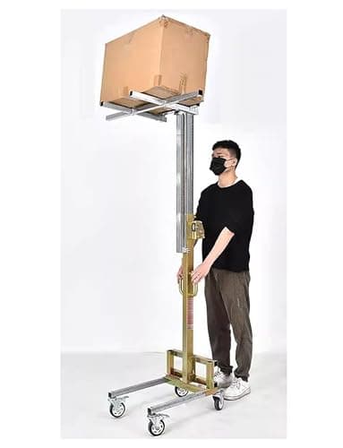 Transpallet manuale pieghevole, 80 kg for carichi pesanti - Carrello elevatore manuale for magazzino e garage, carrello elevatore in acciaio zincato