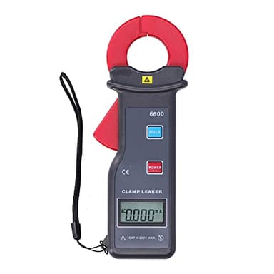 Pinza Amperometrica Eujgoov ETCR‑6600 Pinza Amperometrica per Corrente di Dispersione AC 600A Multimetro Elettrico con Display LCD