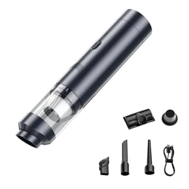 WANWEN AirTrek Pro – Compact Vacuum & Blower with Enhanced Dual Power, Vacuum Portable Cordless, High Power Suction and Air Duster, for Car, Home, Office, Keyboard Dust, Pet Hair