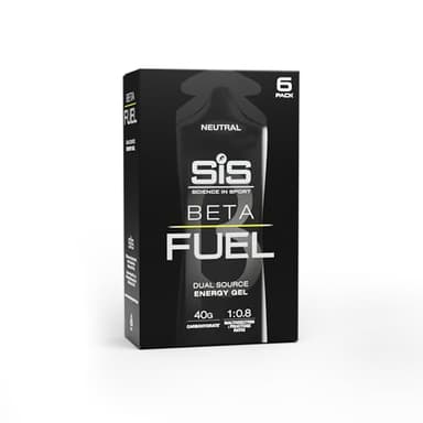 SIS Science in Sport Beta Fuel Gel 6 x 60 ml Non aromatizzato - Gel di Carboidrati ad alta energia con 40g di Carboidrati, energetico facilmente digeribile per prestazioni ottimali