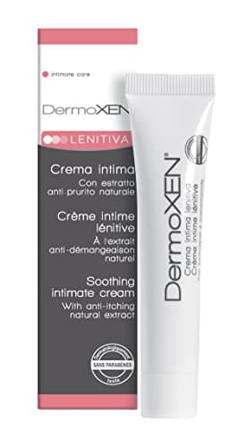 DERMOXEN Crema Intima Lenitiva Prurito e Bruciore. Per Arrossamenti e Irritazioni Intime. Utile anche dopo Depilazione. Efficacia Clinicamente Testata. Non Unge. Senza Cortisone. 20 ml