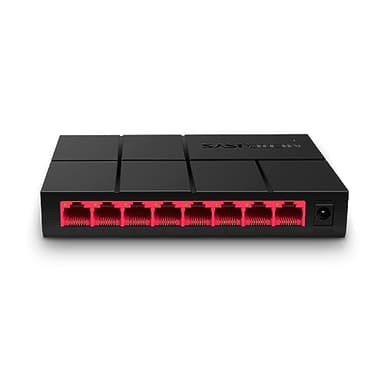 MERCUSYS MS108G Switch Ethernet 8 Porte Gigabit, Sdoppiatore Ethernet, Switch Gigabit per la Casa e l'Ufficio, Plug e Play, Montaggio Desktop, Contenitore di Plastica