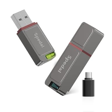 Spedal Mini adattatore Carplay Wireless, Miglioramento Stabile Android Auto Wireless Bluetooth 5.0, 5.8GHz WiFi, Supporta iOS 10+ e Android 11+, USB C/A (Grigio)