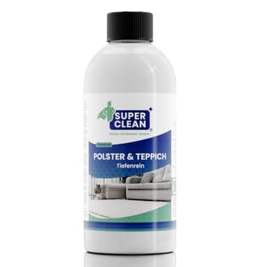 SUPER CLEAN Detergente concentrato per tessuti e tappeti pulizia profonda per tutti i tipi di imbottiti moquette sedili auto divani e poltrone 500 ml