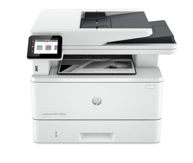 HP LaserJet Pro MFP 4102fdn 2Z623F, Stampante Multifunzione A4, Stampa Fronte e Retro Automatico in b/n, 42 ppm, USB Host, Fax, ADF, Gigabit Ethernet, HP Smart, Bianca