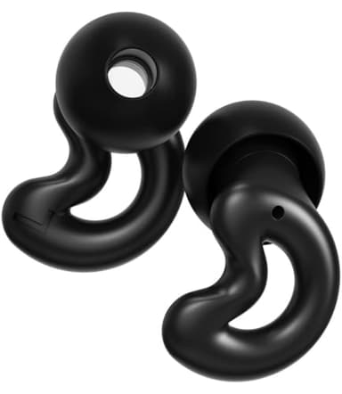 Relacharm Tappi Orecchie Concerti – Suono Naturale,Filtro 5-Strati & Comfort Prolungato – 4 Taglie XS/S/M/L per Festival, Discoteca, Musica Live, con Custodia, Nero