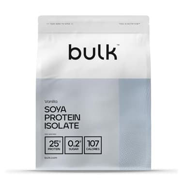 Bulk Soya Protein Isolate Powder, Vegan Protein Shake, Vanilla, 1 kg