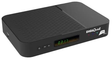 DIGIQUEST AX3_tivùsat UNIVERSALE | Decoder COMBO 4K tivùsat con Triplo Tuner DVB-T2 HEVC Main 10 (10 bit), DVB-S2, Powered by Android TV™ | Controllo vocale | Google Cast™ | Smartcard tivùsat Inclusa