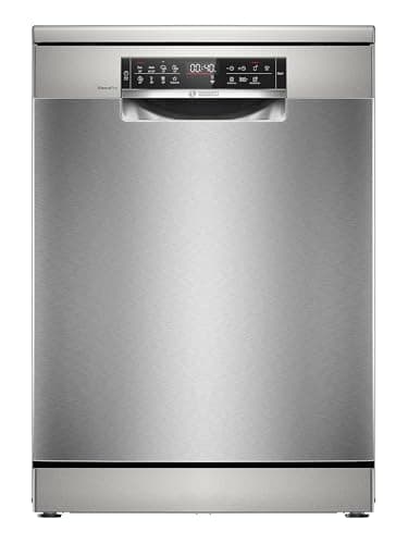 Bosch SMS8ECI02E Serie 8, Lavastoviglie Smart da libera installazione, 14 coperti, Cestelli personalizzabili, Motore EcoSilence Drive, Lavaggio intensivo, Acciaio, 60cm.