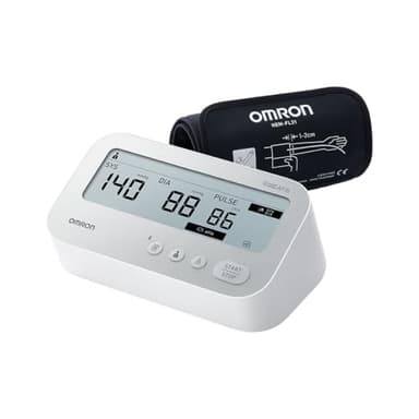 OMRON X4 Connect AFib, Misuratore di pressione arteriosa, Misuratore di pressione da braccio progettato per monitorare ipertensione, Clinicamente validato per rilevamento della Fibrillazione Atriale