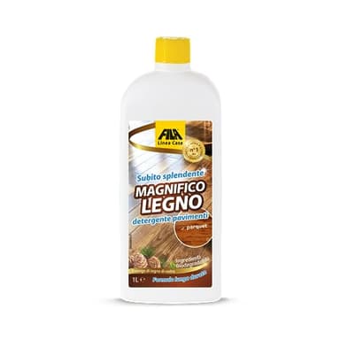 FILA Surface Care Solutions, MAGNIFICO LEGNO, Detergente Parquet, Studiato per la Pulizia Parquet e Laminato, Detergente Lava Parquet Profumato al Legno di Cedro, Adatto per le Superfici Delicate,1L