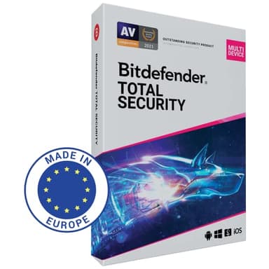 Bitdefender Total Security | 10 dispositivi |2 anni | PC/Mac/iOS/Android | Codice di attivazione inviato per posta