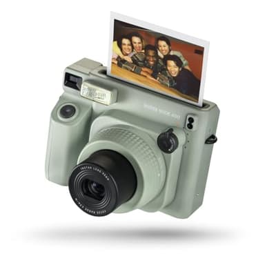 Fujifilm INSTAX WIDE 400 - Fotocamera Istantanea Analogica, Esposizione Automatica, Flash Automatico, Autoscatto, Controlli Semplificati, Colore Green, Dimensioni Stampa 86 mm x 108 mm