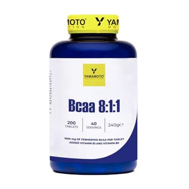 Bcaa 8:1:1 integratore alimentare di aminoacidi a catena ramificata con vitamine B1 e B6 200 compresse