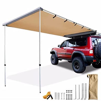 Tendalino Laterale Estraibile per Auto, Tenda Auto per Campeggio Overland, Tenda in Tessuto Oxford 420D Resistente Alle Intemperie UV50+ con Borsa per Il Trasporto per Attività All'Aperto ( Size : 200