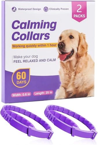 GIUSOBG Collare Calmante per Cani 2 Pezzi 62 CM Collare Calmante Ai Feromoni Collari per Cani Anti-ansia Regolabili Feromoni Misura Regolabile Calmante per Cani Collare Feromoni per Tutti i Cani