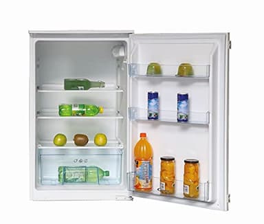 Candy CMLS59EW - Frigorifero da incasso, con porta a traino, 135 litri, 3 ripiani in vetro