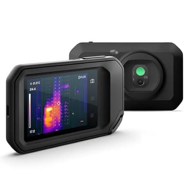 Termocamera compatta FLIR C5 con Wi-Fi: termocamera ad alta risoluzione per applicazioni di ispezione, elettriche/meccaniche, edilizie e HVAC