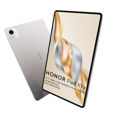 HONOR Pad X9a 6GB 128GB WIFI Tablet, 11,5 Pollici a 120Hz 2,5K, Qualcomm 6nm Snapdragon 685, 4 Altoparlanti, 8300mAh Batteria, Corpo in Metallo, Android 15, Google Service, Grigio