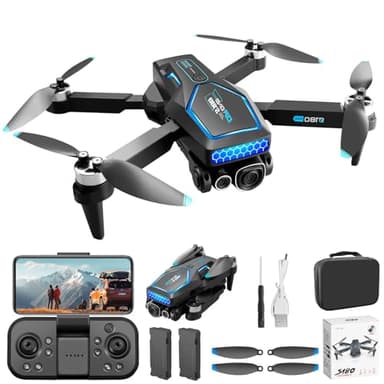 OBEST Drone con Telecamera 4K,Drone Professionale con Telecamera Elettrica Regolabile,Seguire In Modo Intelligente,Droni RC Wifi FPV Trasmissione Quadcopter per Principianti e Bambini 14+