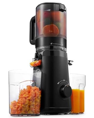 TUUMIIST Estrattore Frutta e Verdura 135 mm, Estrattore di Succo 1,8 L, 300W Centrifuga Frutta e Verdura, 99% Nutrienti Preservati, Senza BPA, Nero