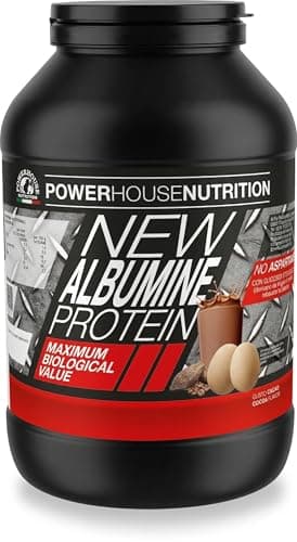 Proteine dell'Albume Uovo, Senza Lattosio, Made in Italy NEW ALBUMINE PROTEIN, Proteine in Polvere altamente Digeribili, 750gr, Cacao