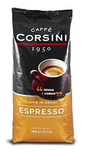 Caffè Corsini - Caffè in Grani Espresso, Miscela dal Gusto Intenso e Cremoso, 1 Kg