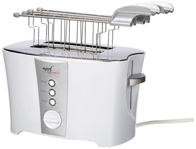 Melchioni Family | Tostapane TOSTO con Pinze per Toast, Toaster Sandwich Elettrico, Espulsione Automatica, 2 Fessure, 7 Livelli di Tostatura, Funzione Scongelamento, Potenza 600W